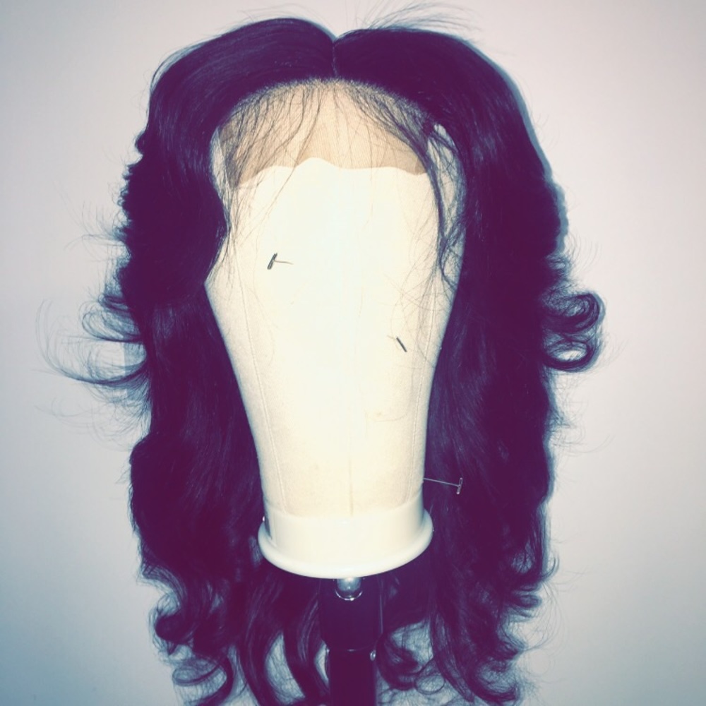 Handmade lace closure wig